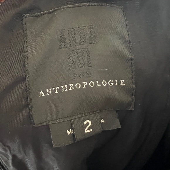 Anna Sui Anthropologie Silk Butterfly Dress Ruched Fairycore Whimsy Goth 2 - Picture 4 of 6